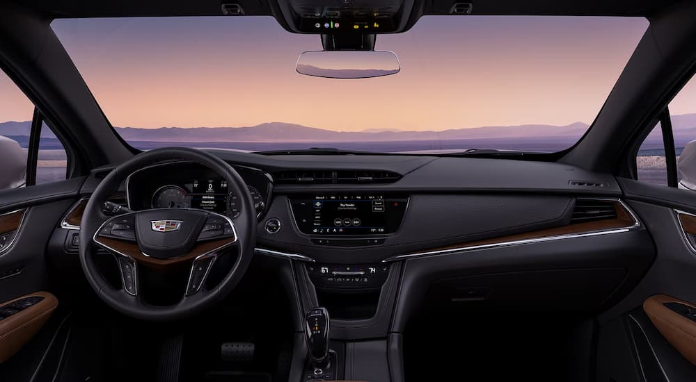 Infotainment and digital gauge cluster on a 2026 Cadillac XT5